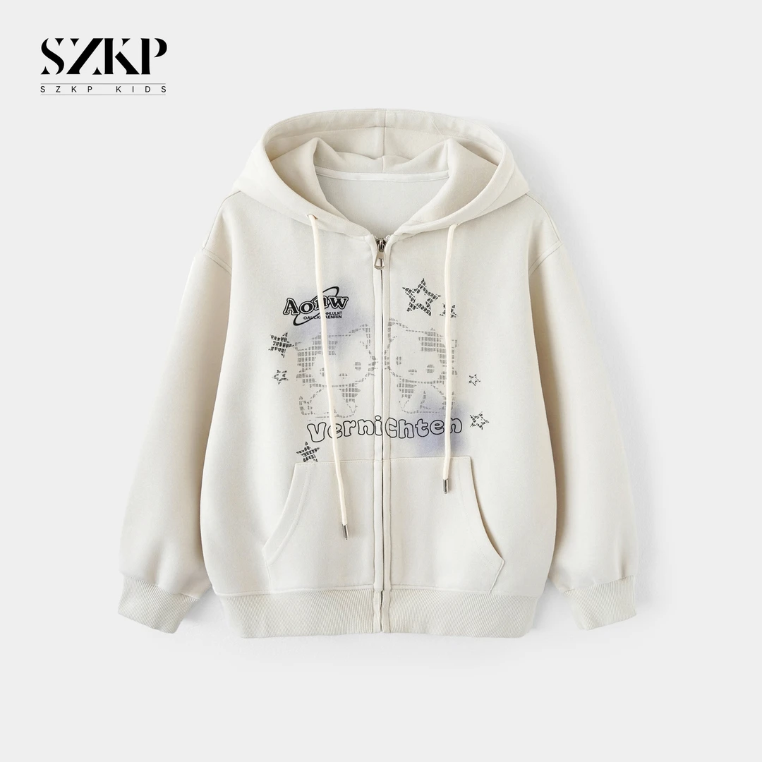 SZKP秋季新款女童装洋气上衣中大童休闲时尚儿童外套BGYQ553039