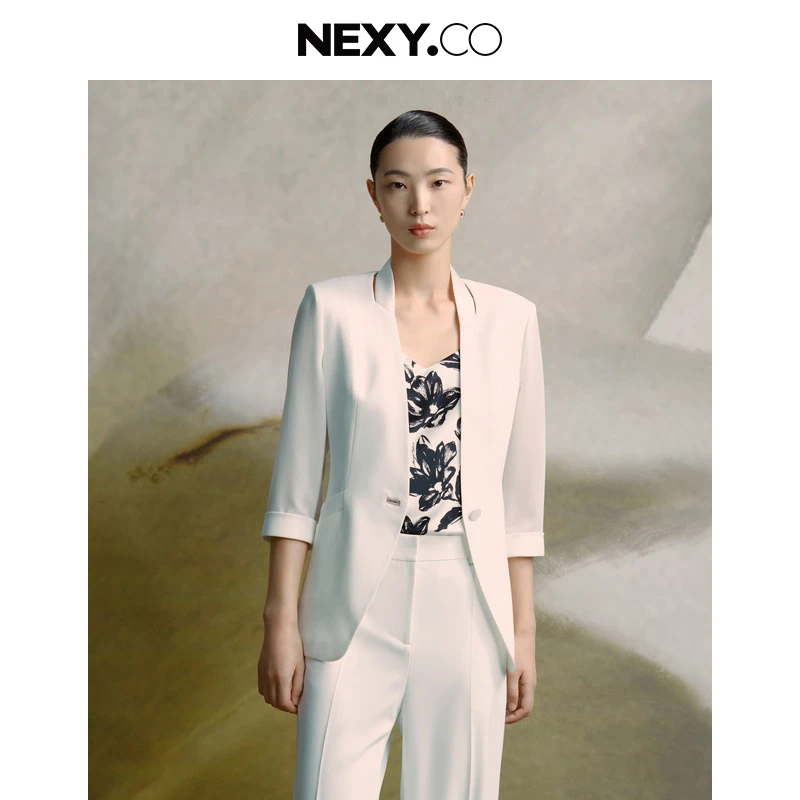【商场同款】NEXY.CO/奈蔻气质时尚休闲修身职业夏季外套XA02039V0
