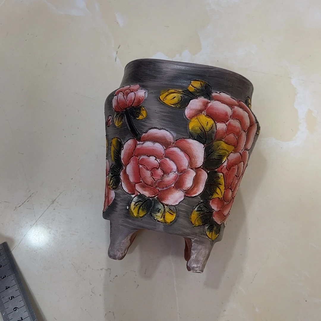 H***J景德镇炫彩手绘景德镇陶瓷花盆