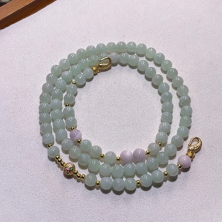 翡翠未镶嵌颈饰翡翠项链