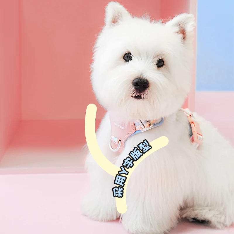 TUFFHOUND它愿萌宠好物训练宠物胸背狗狗真皮航空铝Y型牵引胸背