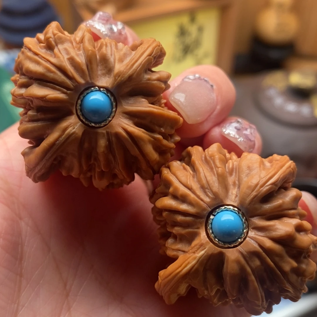 文玩核桃把件39尺寸全品四座楼