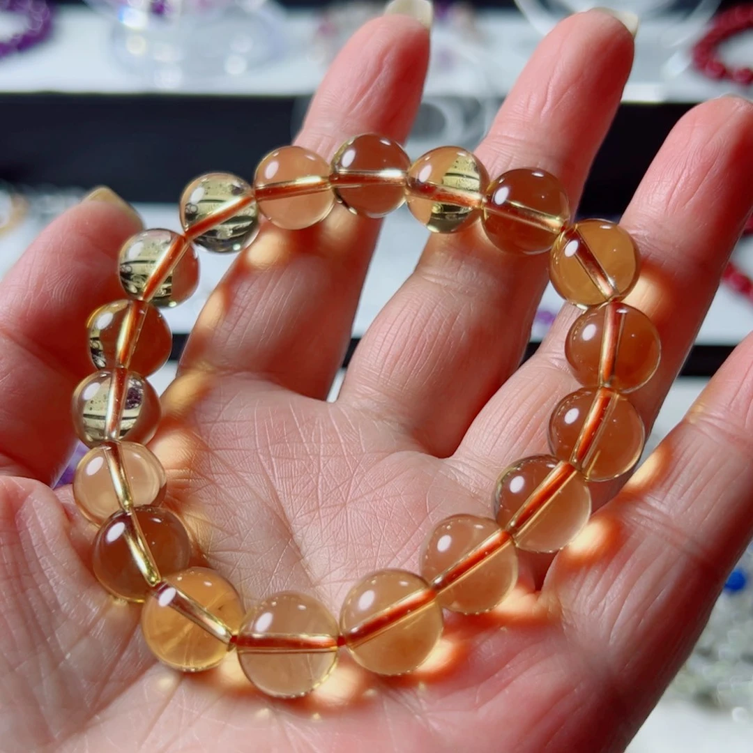 水晶手链未镶嵌黄水晶