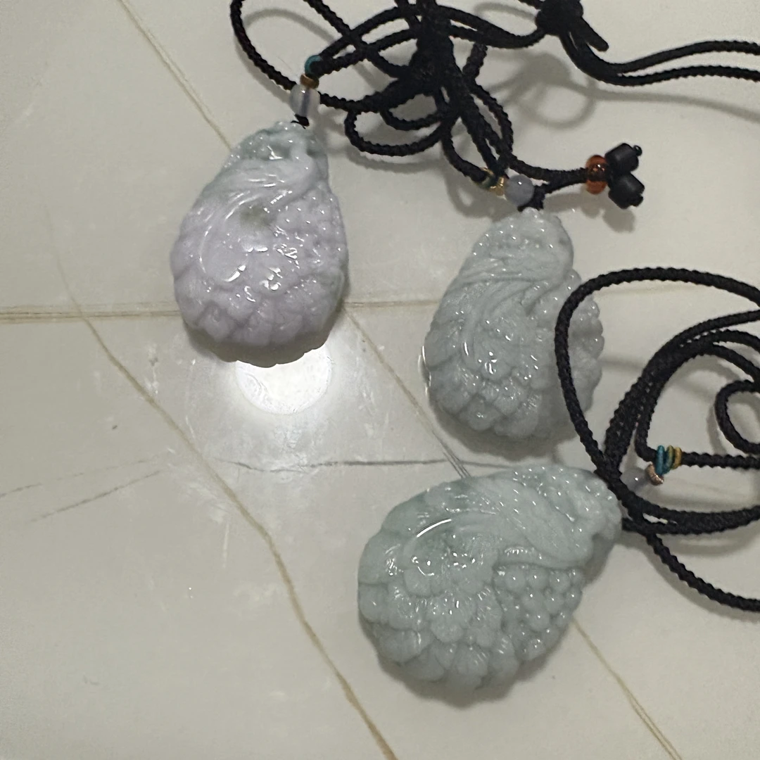 天然a货翡翠凤凰吊坠-多样性发一z33