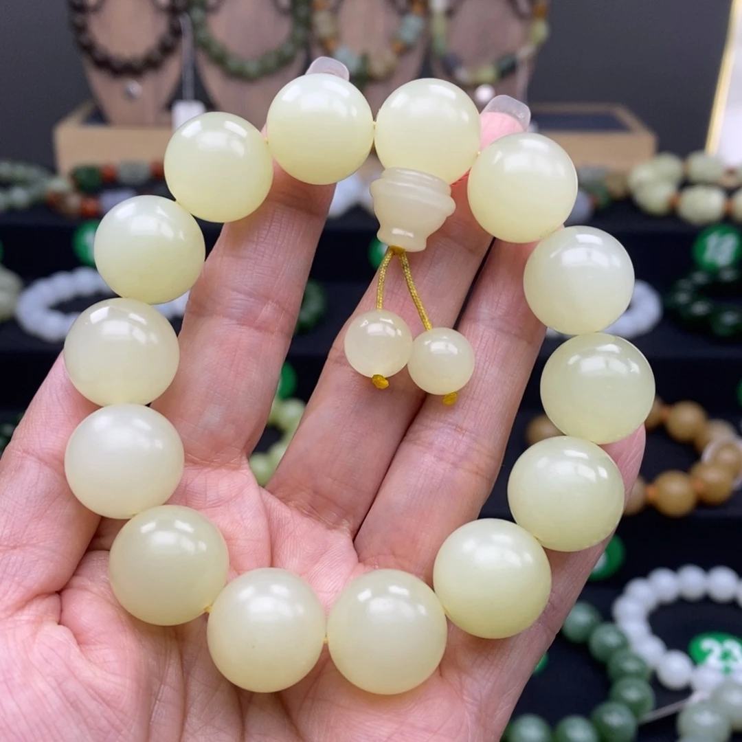 和田玉手链未镶嵌16m m