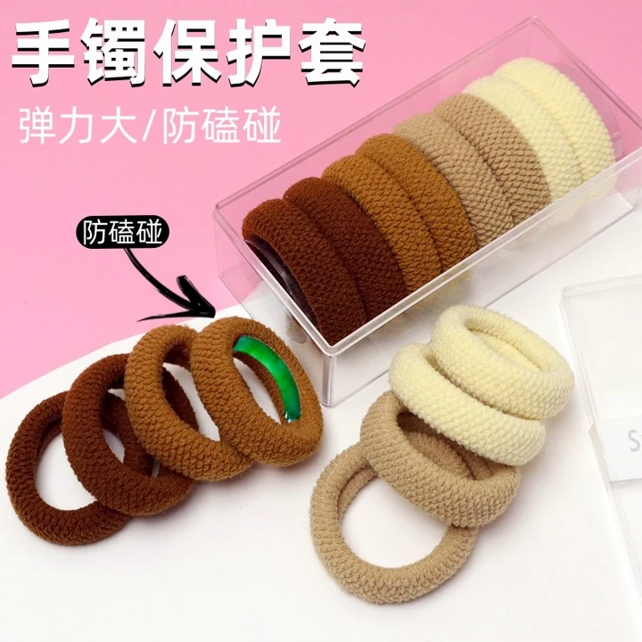 手镯保护套金镯子黄金防磕弹力圈玉镯翡翠防划防刮珠宝时尚保护套