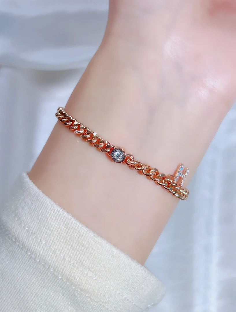 18k金轻奢钻石泡泡手链