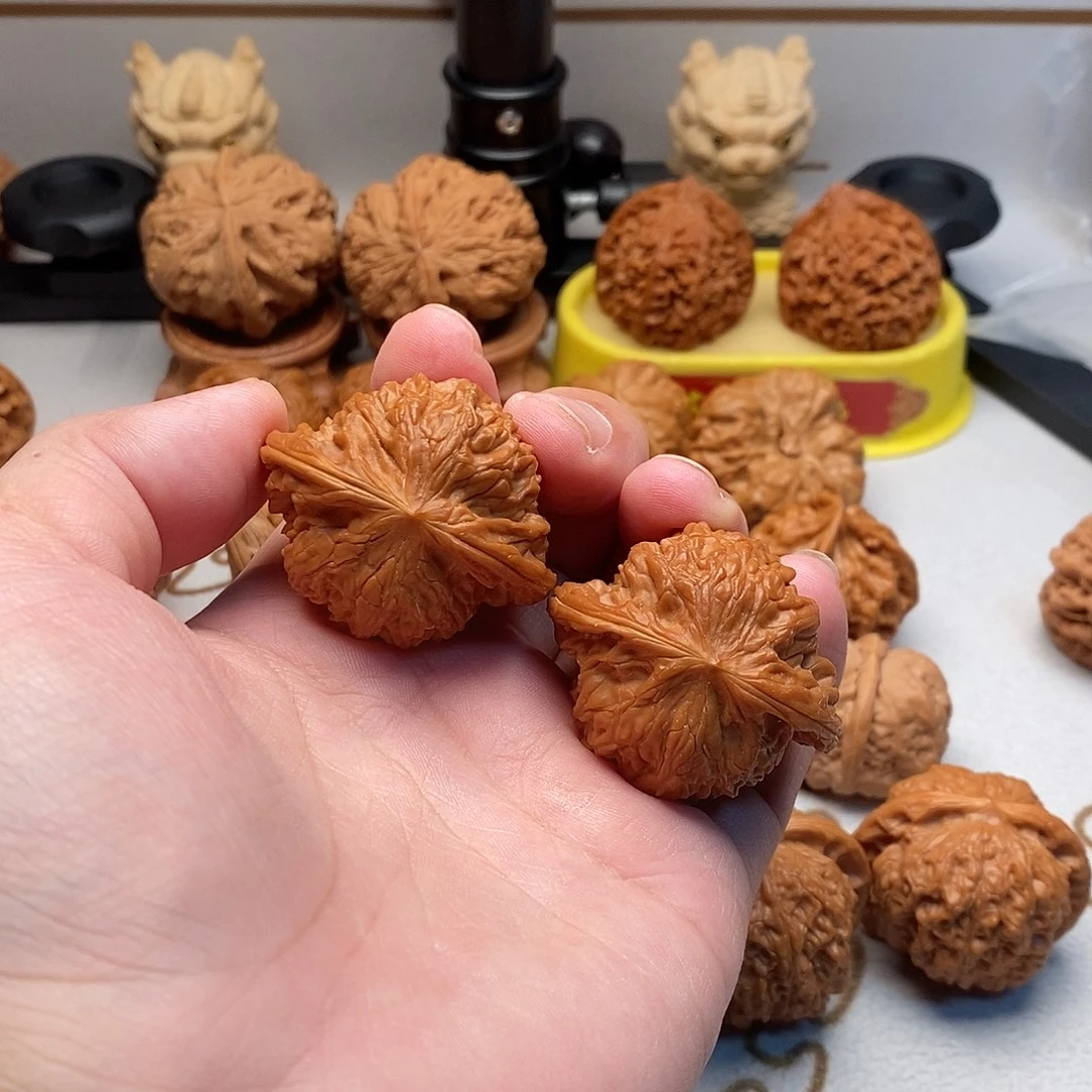 文玩核桃把件放漏42+磨盘