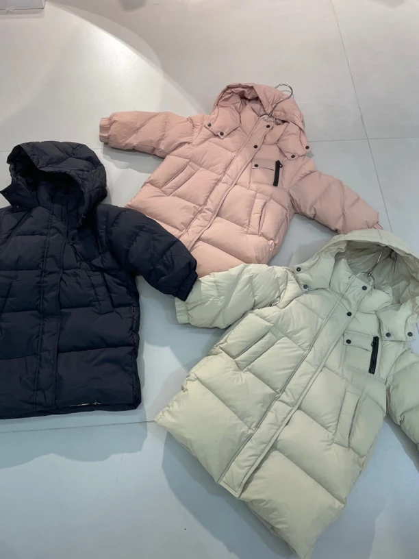 24三防90白鸭绒订单款长款童装羽绒服KX-0757