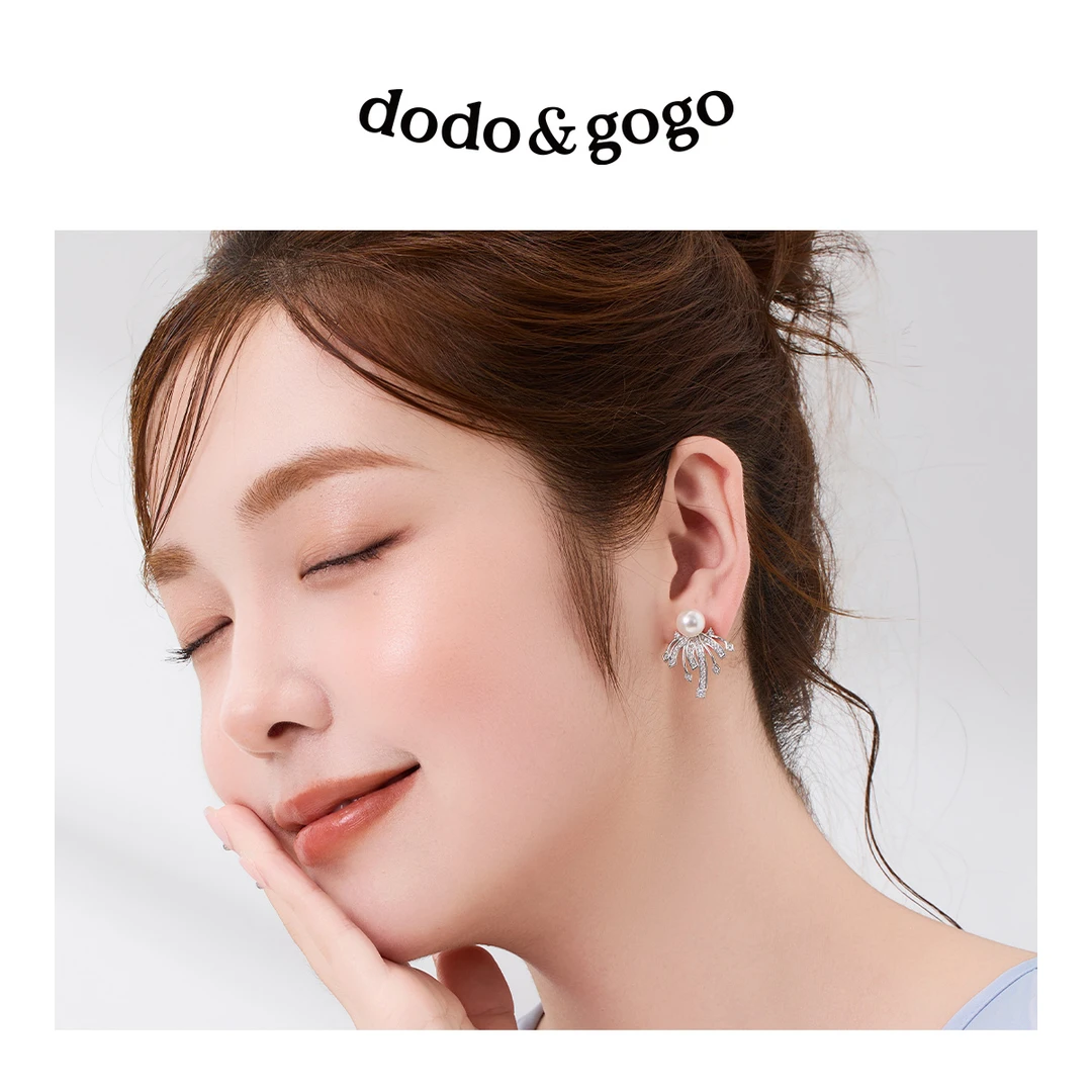 合金合成锆石耳饰 精致璀璨烟花耳钉女高级感耳环百搭耳饰品