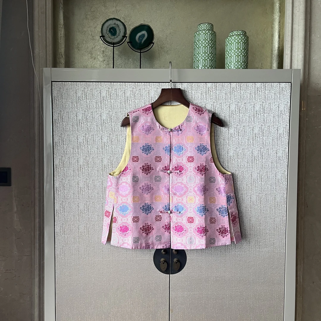 桑蚕丝马甲百搭休闲时尚气质无袖女士