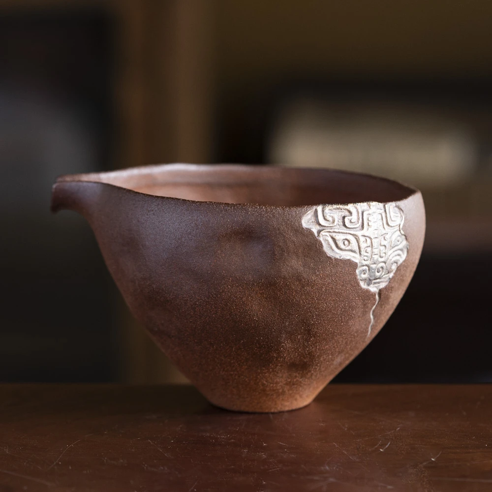 【宽窄】老岩泥双龙公杯190cc高5cm口径8cm（Q1442）