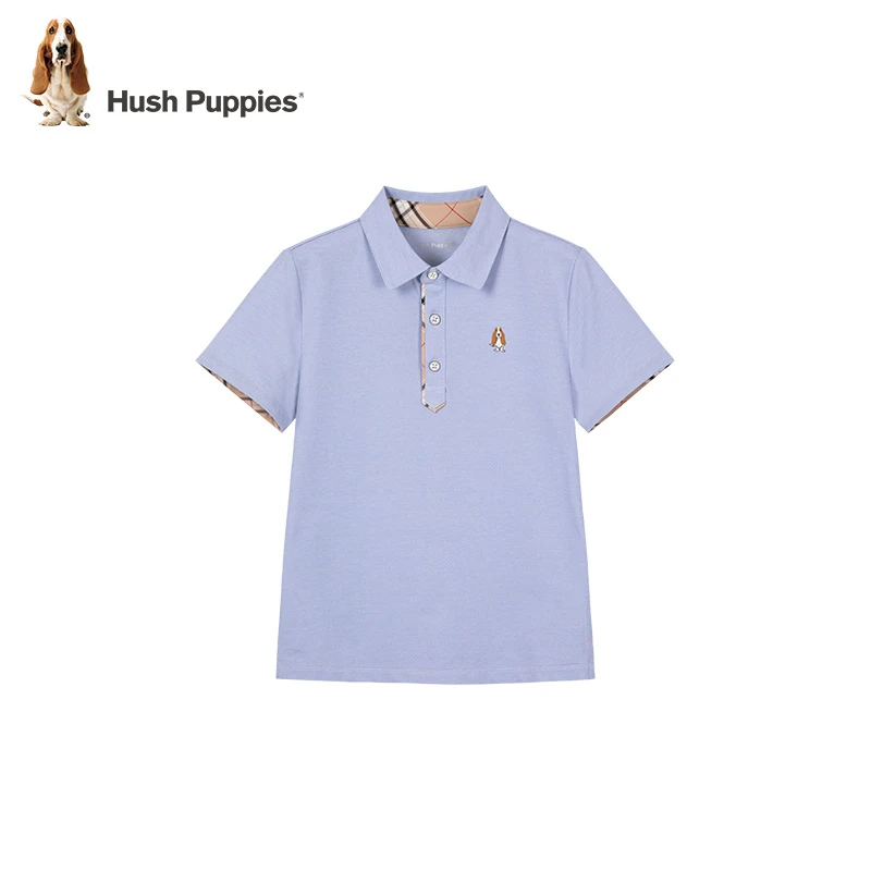 简约经典学院polo衫 暇步士童装儿童新款翻领polo洋气短袖