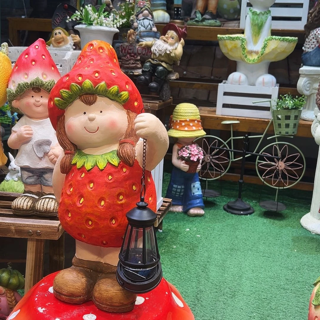 花园摆件红红火火