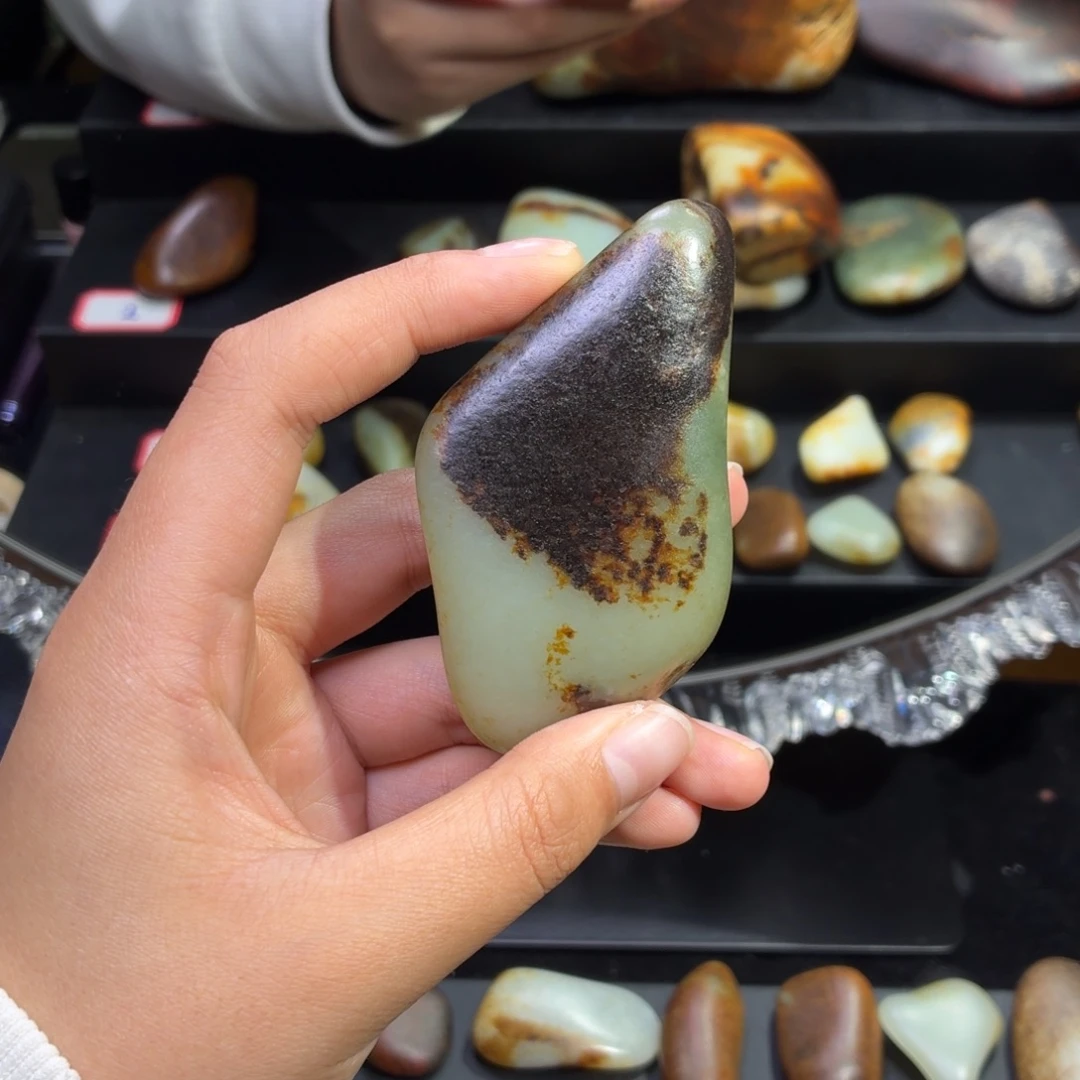 和田玉未镶嵌挂件141.7