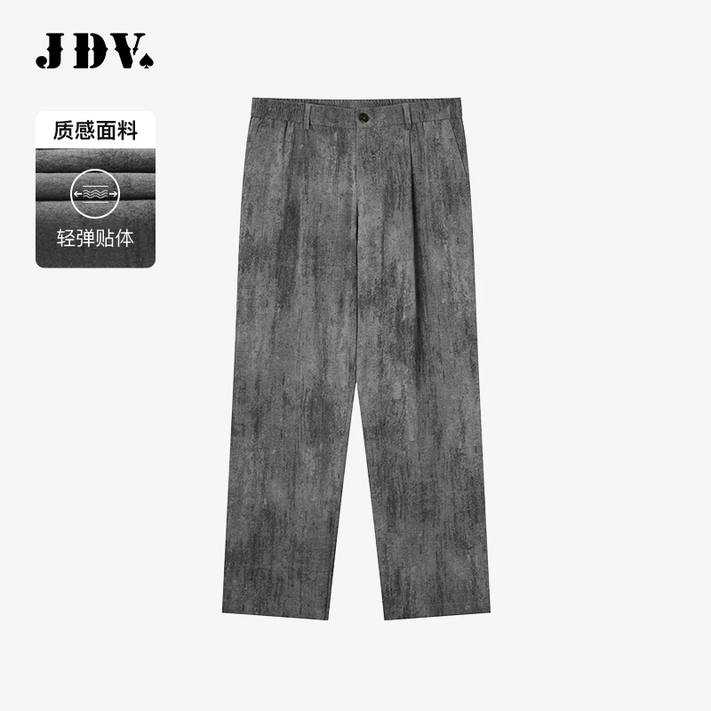 J.D.V春夏新款商场同款男士舒适宽松扎染休闲西裤SPL50P8