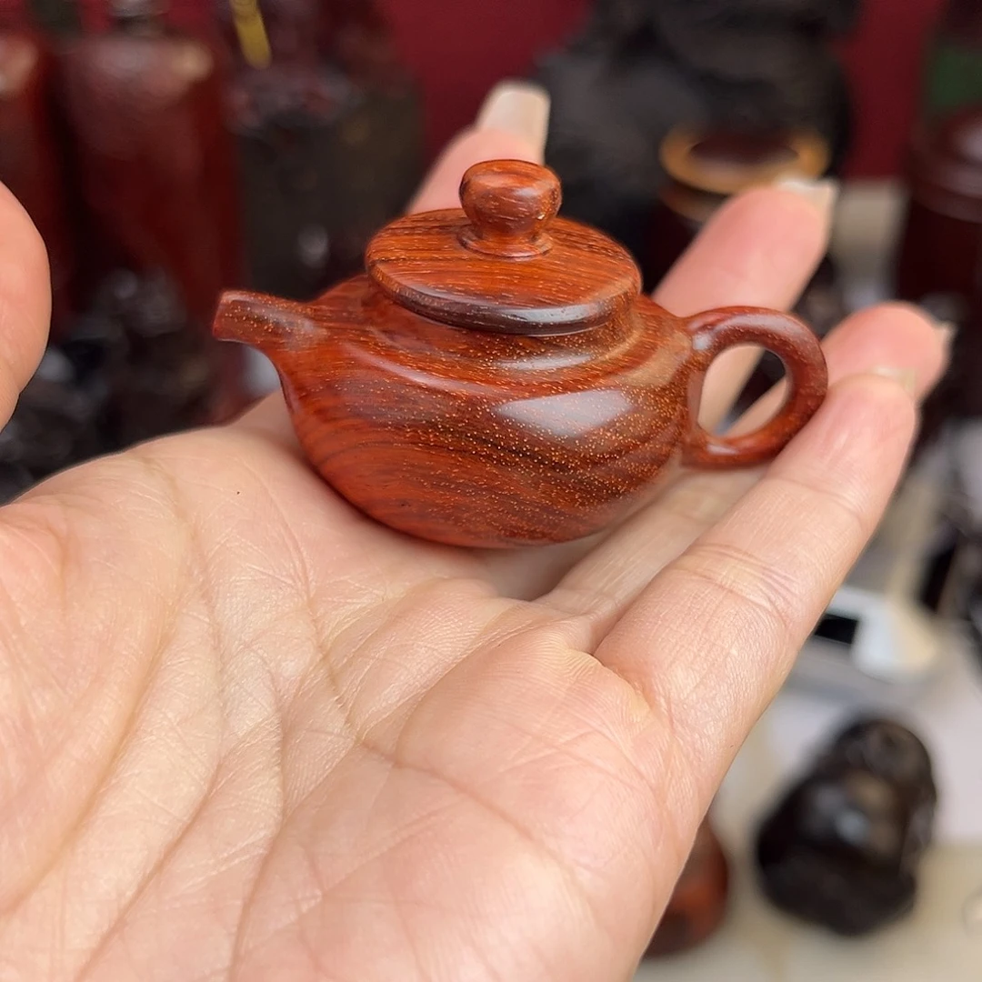 印度小紫檀把把壶