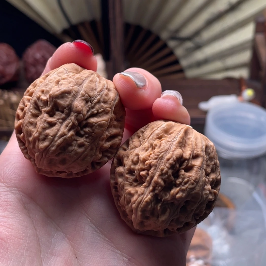 恩***赐文玩核桃把件楸刀鱼88