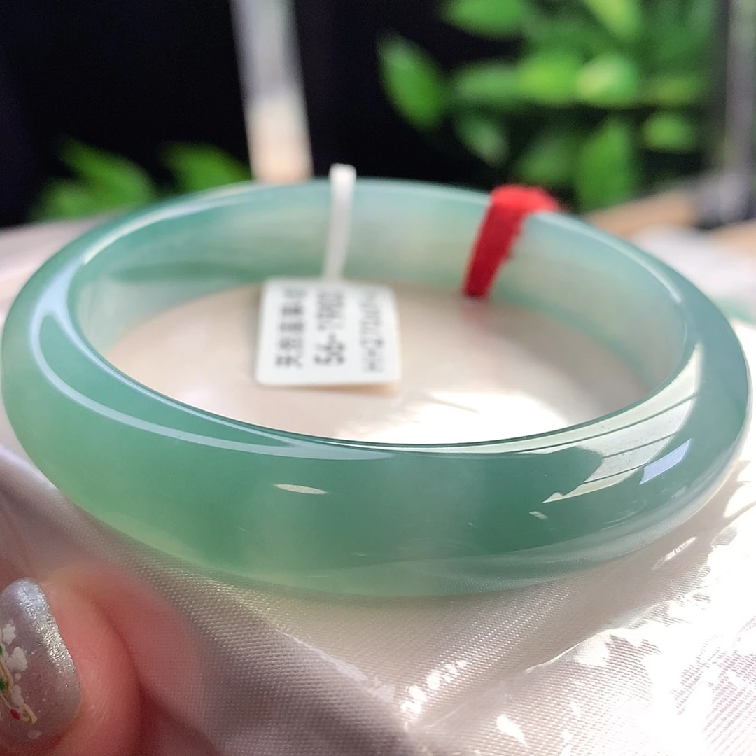 未镶嵌手镯翡翠56-57圈口冰脚玛-瑙嘎嘎显白闭眼入10号