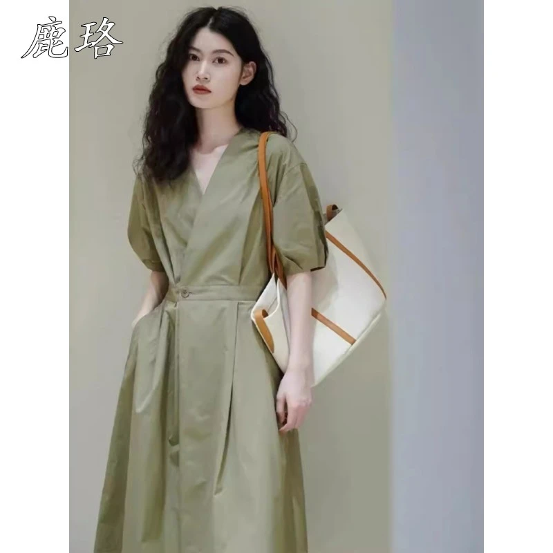 高端精致法式气质端庄女神范赫本风遮肉显瘦冷淡风轻熟西装连衣裙