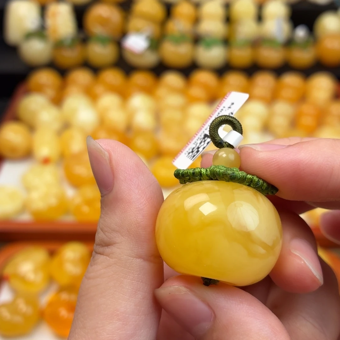 蜜蜡未镶嵌毛衣链蜜蜡