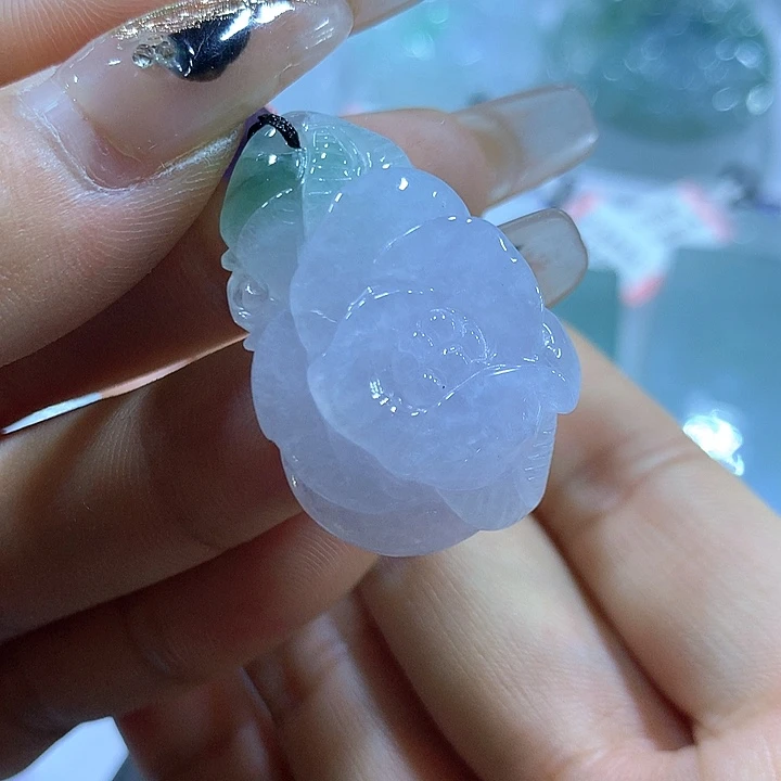 颈饰未镶嵌翡翠天然翡翠A货吊坠