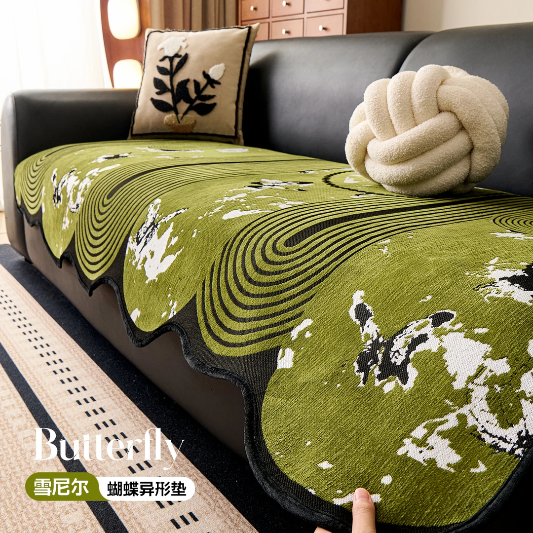 洱峰雪尼尔四季通用改旧沙发垫2025新款轻奢高级固定防滑沙发盖布