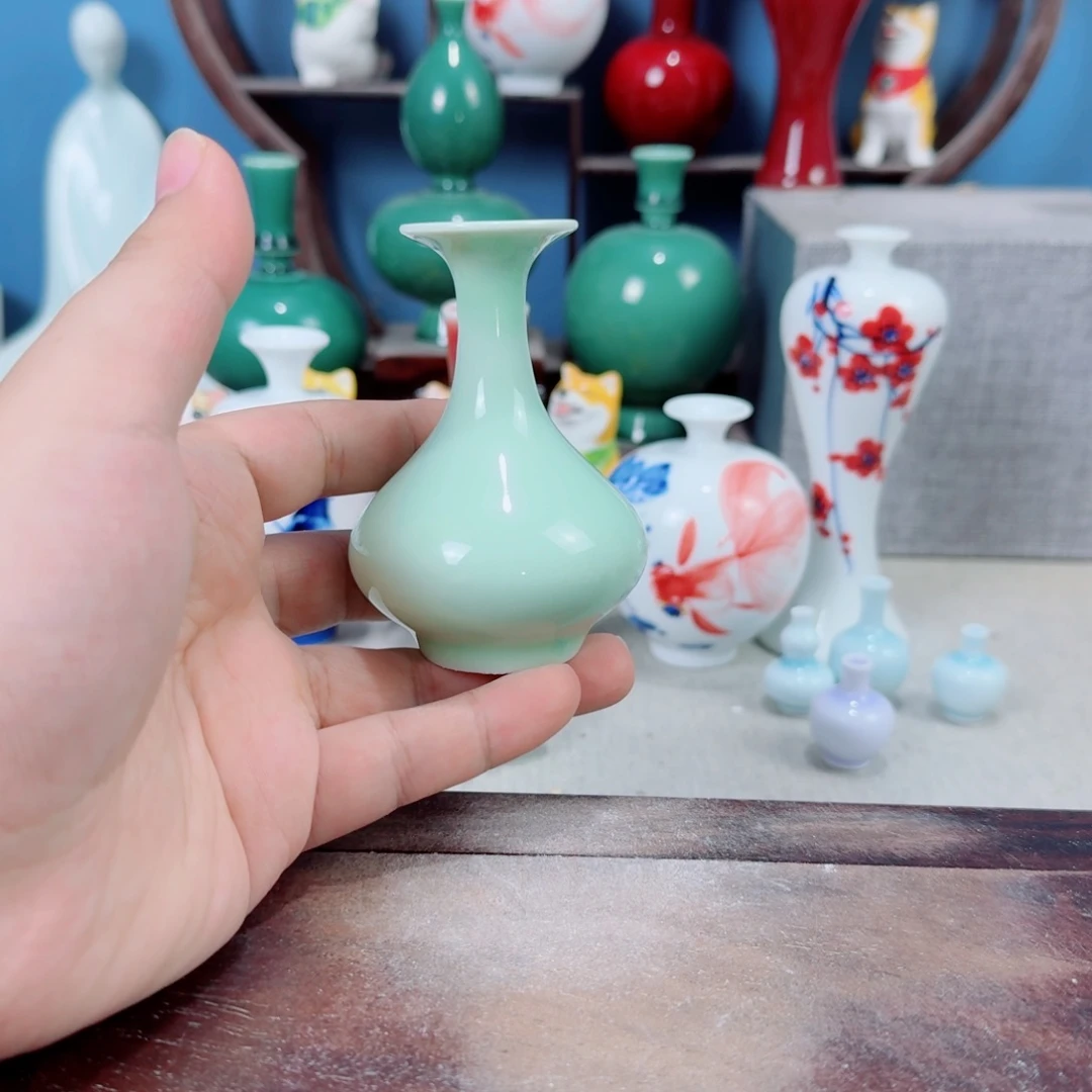 陶瓷手工小花器摆件