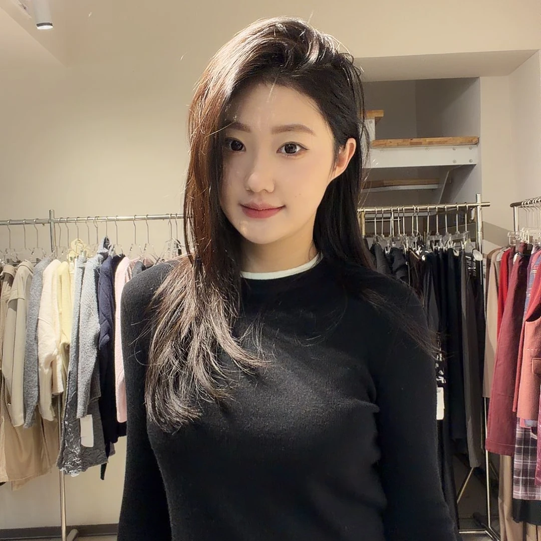 黑白拼接上衣打底