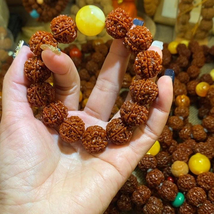 金刚菩提手串186玉化黄