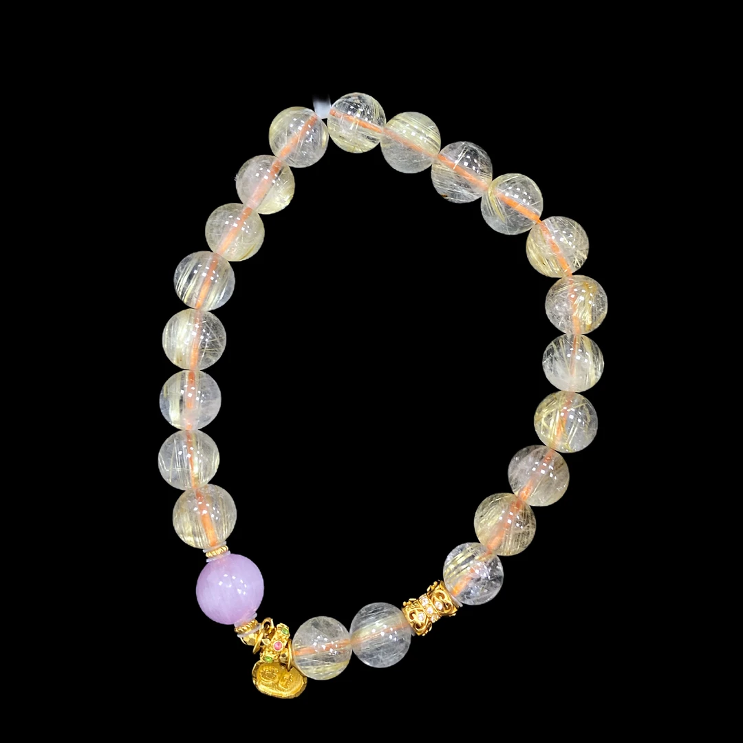 V8283发晶手串孤品、