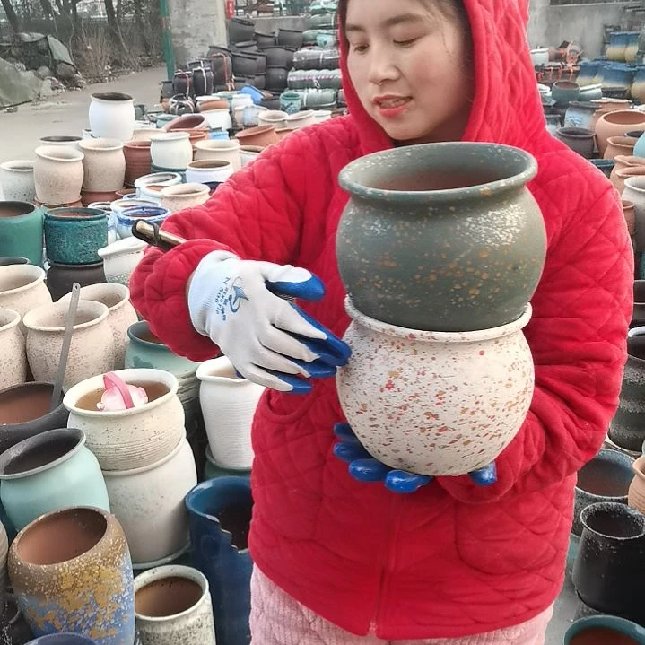 红陶口18高16瑕疵口变形扁了