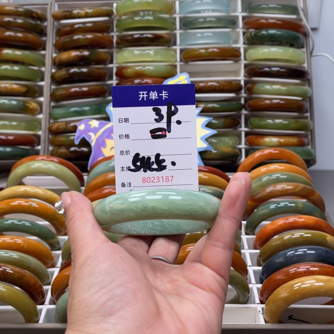 蛇纹石玉手镯未镶嵌❥****✿