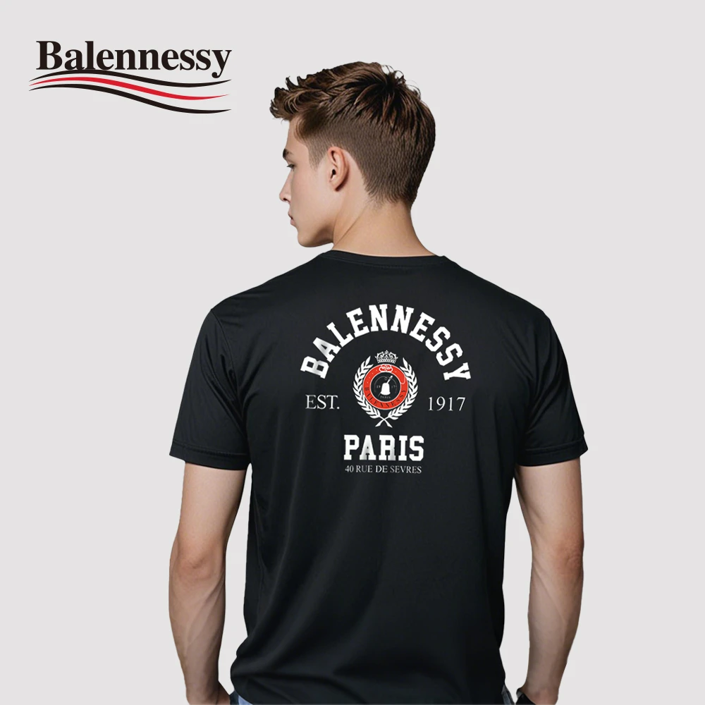 BALENNESSY夏季25新款重磅休闲经典纯棉潮流宽松圆领T恤衫25BL03