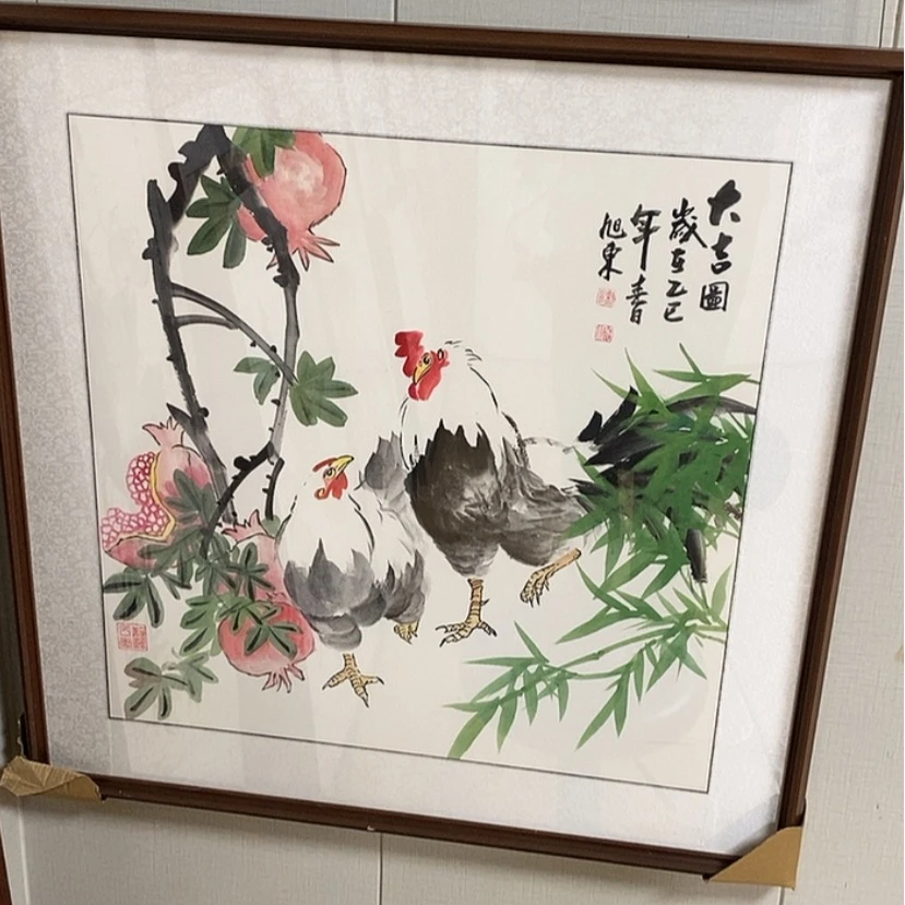 【闪购商品】国画手绘国画带框不退