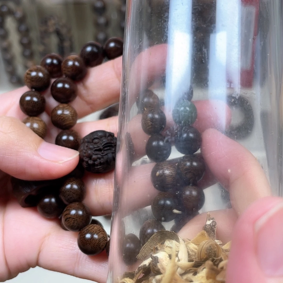 水***水沉香碎屑沉香+越南芽庄紫奇楠留疤料1.0