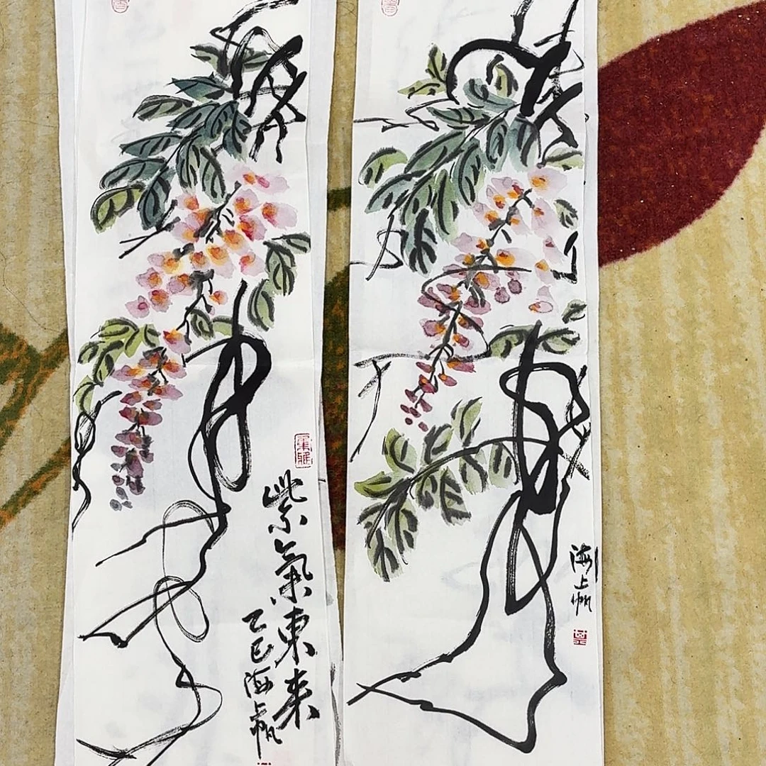 国画两张小尺幅手绘作品