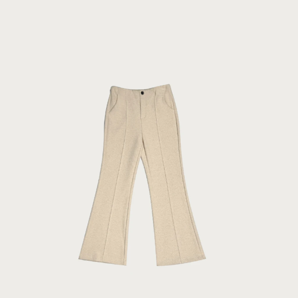 丨桑蚕*丝混纺羊*毛进口机器纺织*微喇卫裤092HEI