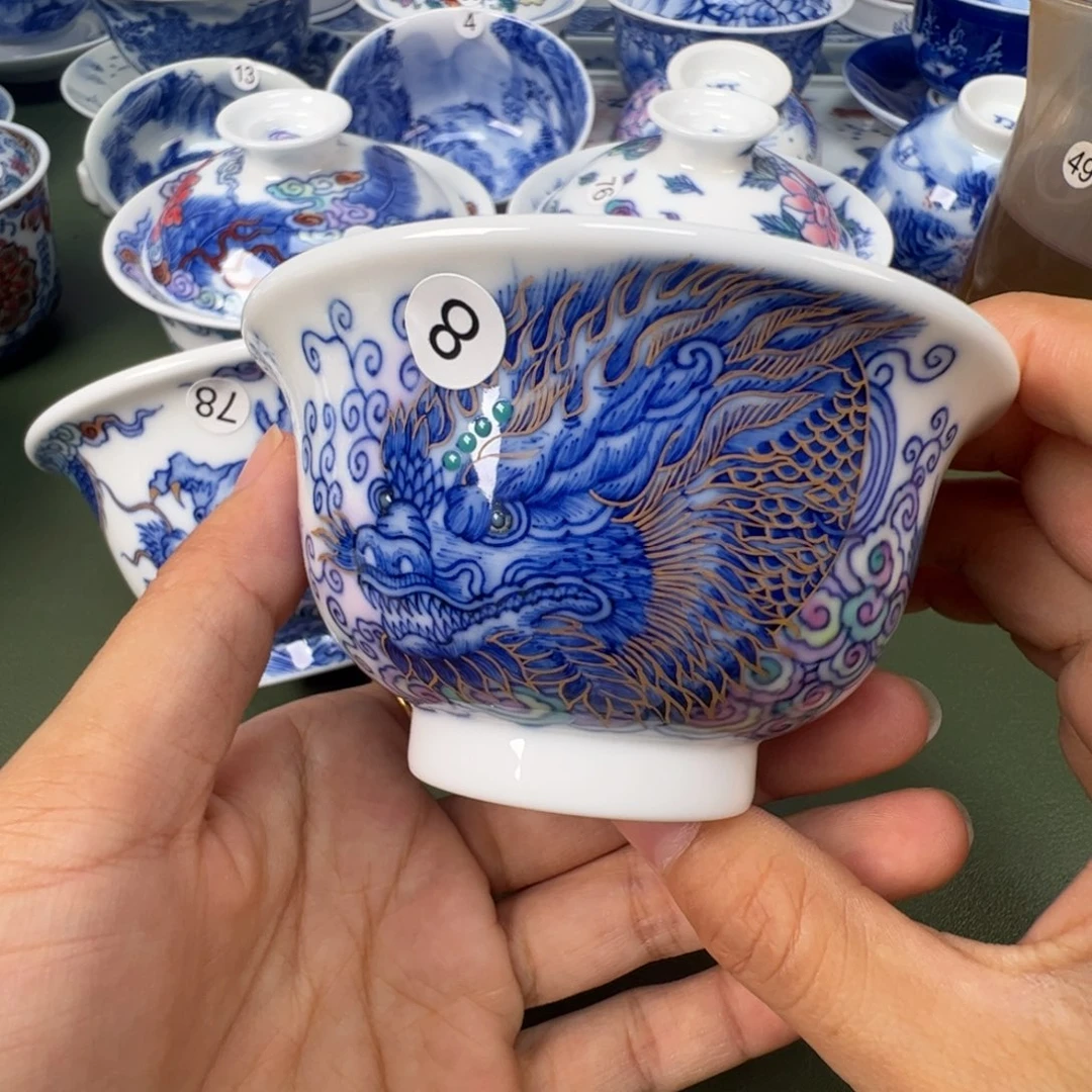 景德镇纯手工纯手绘茶具木木8