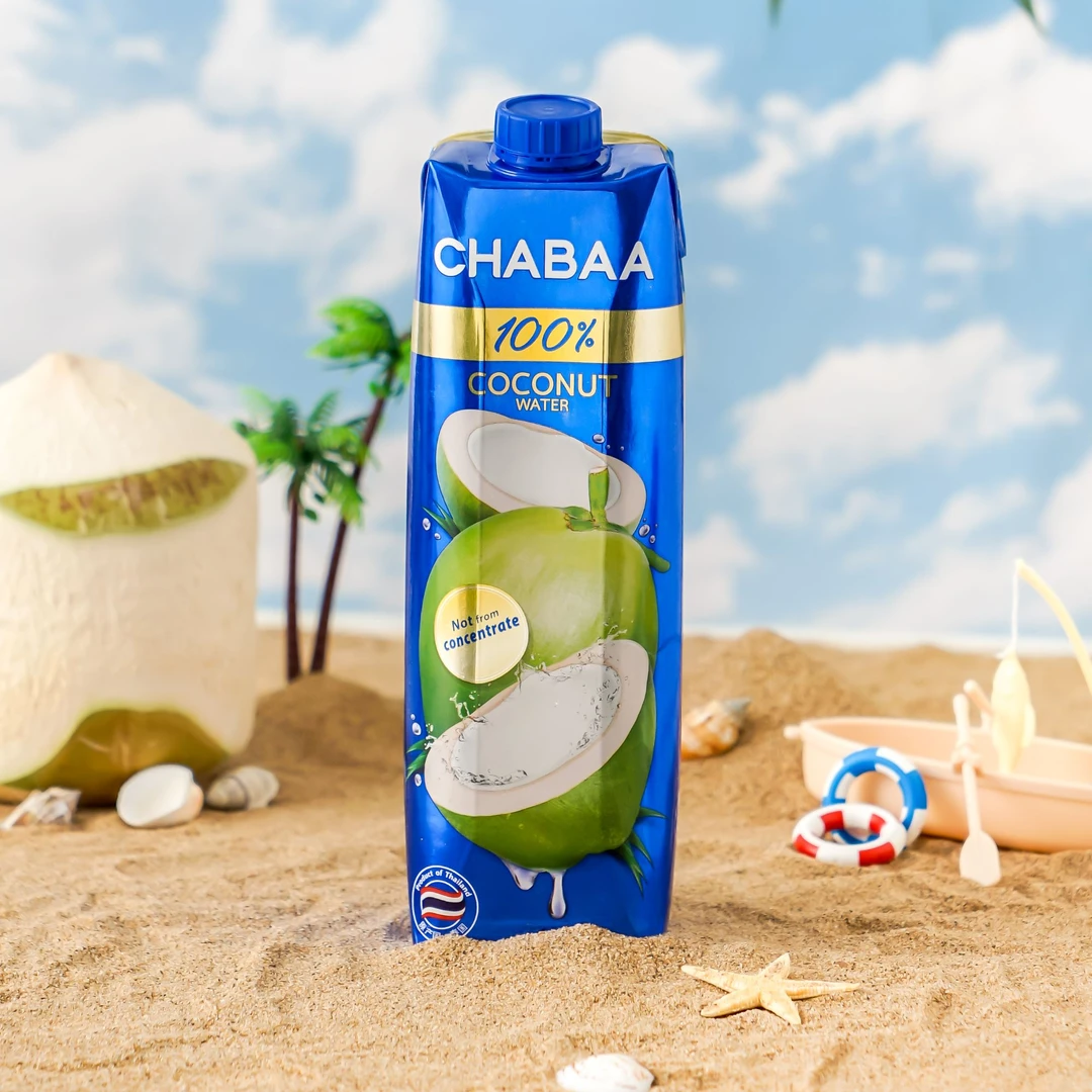 【1L大容量】CHABAA恰芭泰国进口100％椰子水果汁天然电解质水