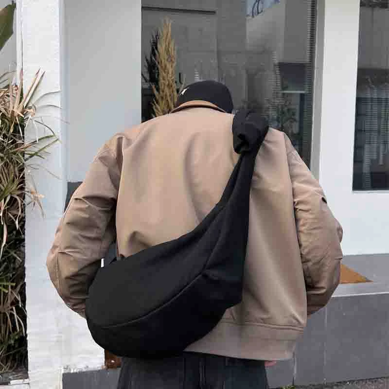 CX韩系大容量尼龙饺子包设计款潮流街头男女ins时尚斜挎包日系