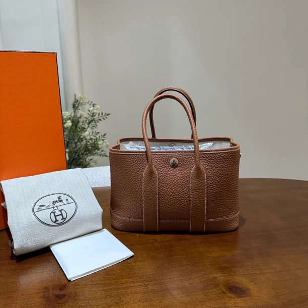 99新 Hermes/爱马仕  mini花园23金棕w刻 US581115