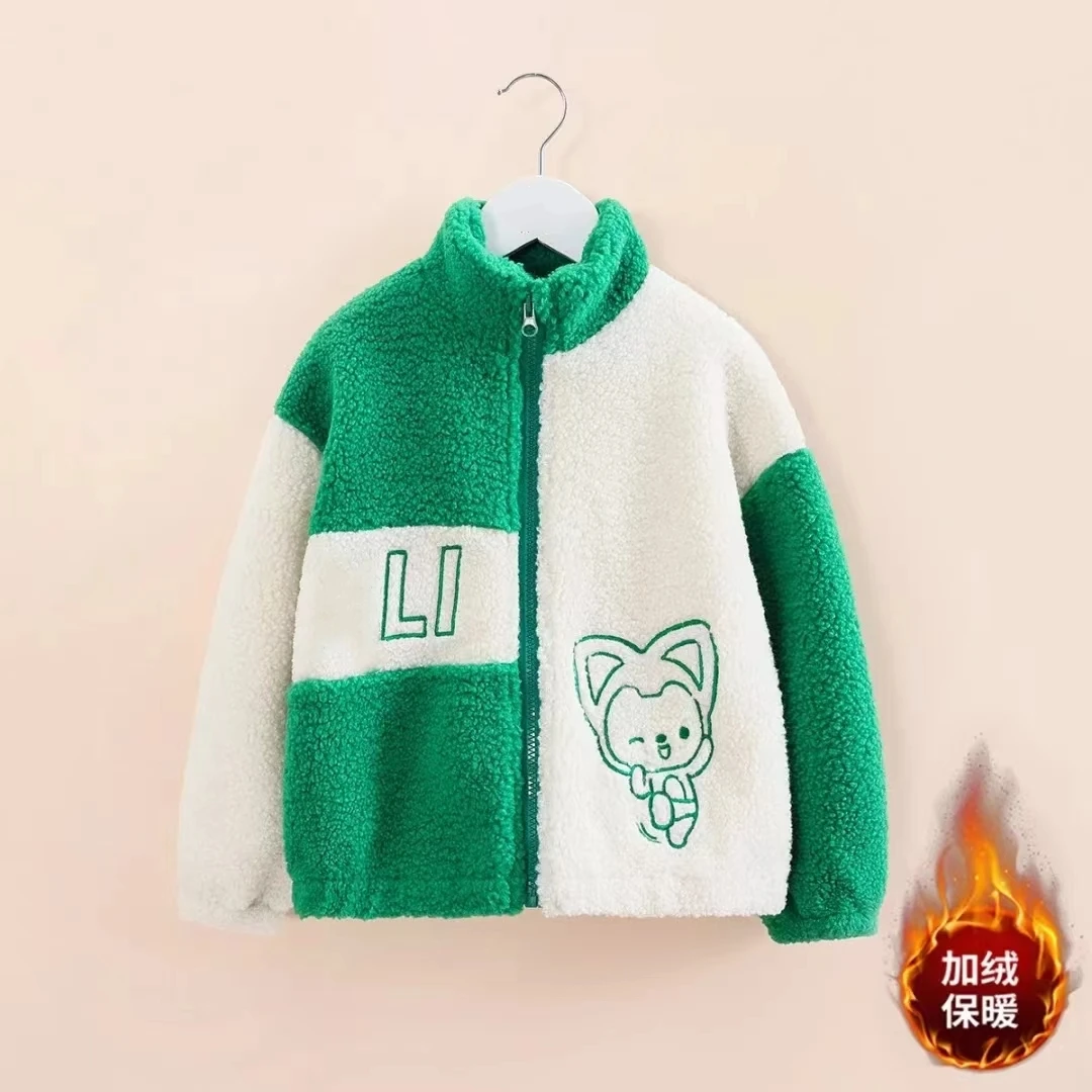 A9-711儿童冬季加绒毛毛外套(224B654)