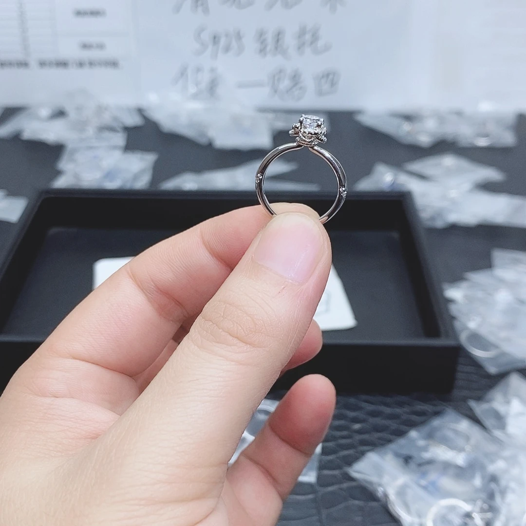 925银合成碳硅石华尔兹50分13码