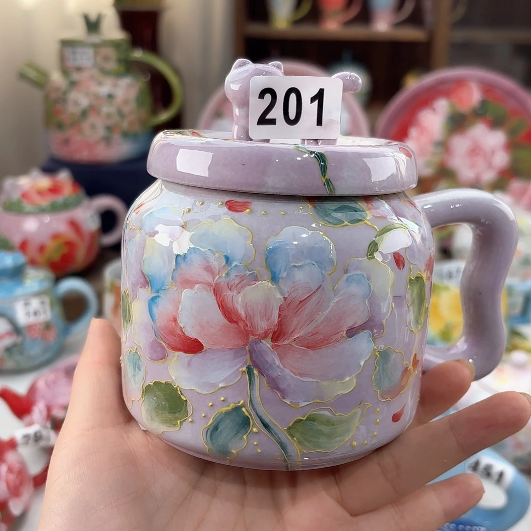 景德镇手绘高温釉下彩陶瓷茶具
