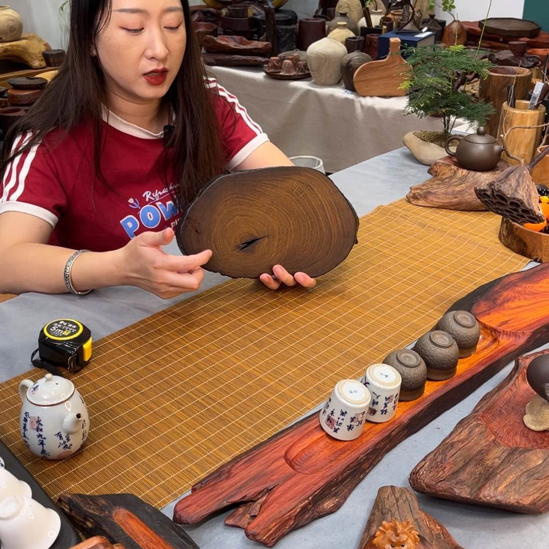 缅甸鸡翅木干泡盘