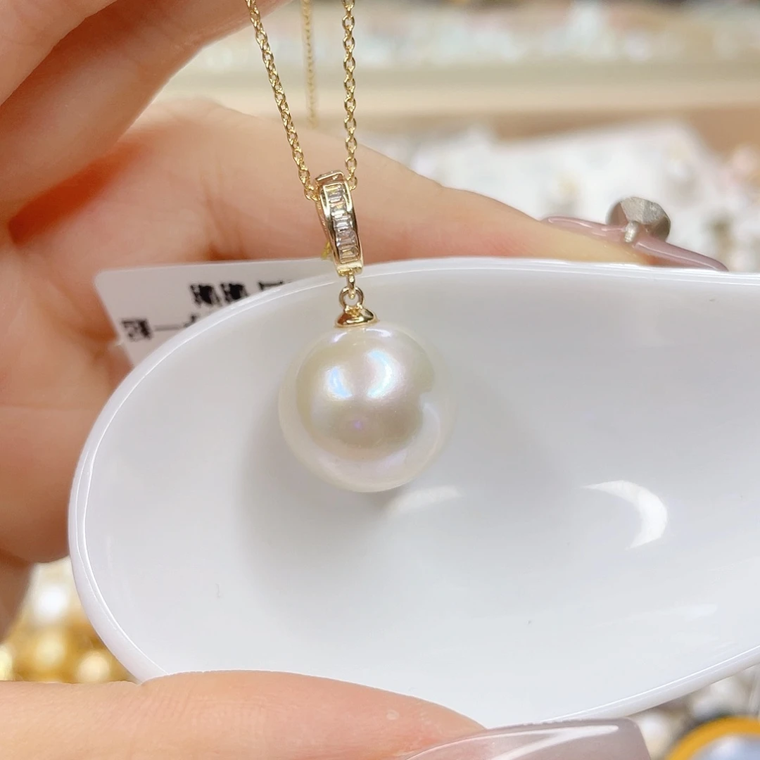 淡水珍珠未镶嵌吊坠(赠链)