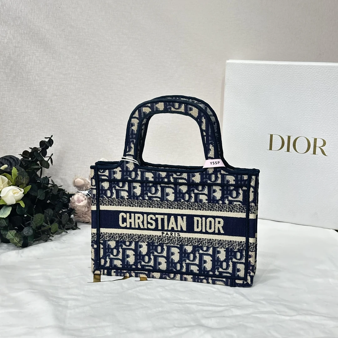 未使用 DIOR/迪奥 壹所奢品/tote mini老花手提包 中秋女包 闲置