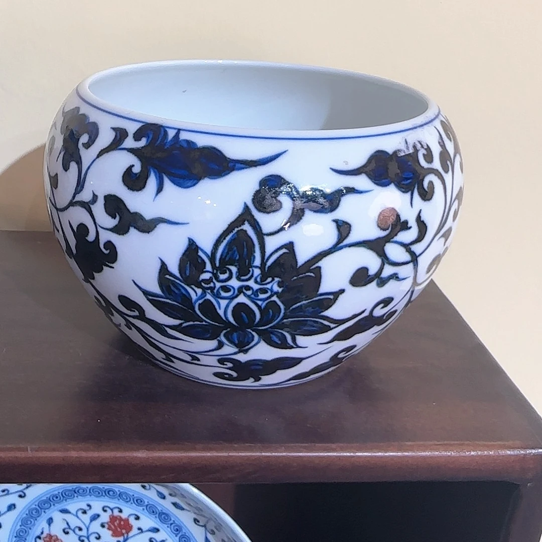 *****陶摆件缠枝莲水洗福利