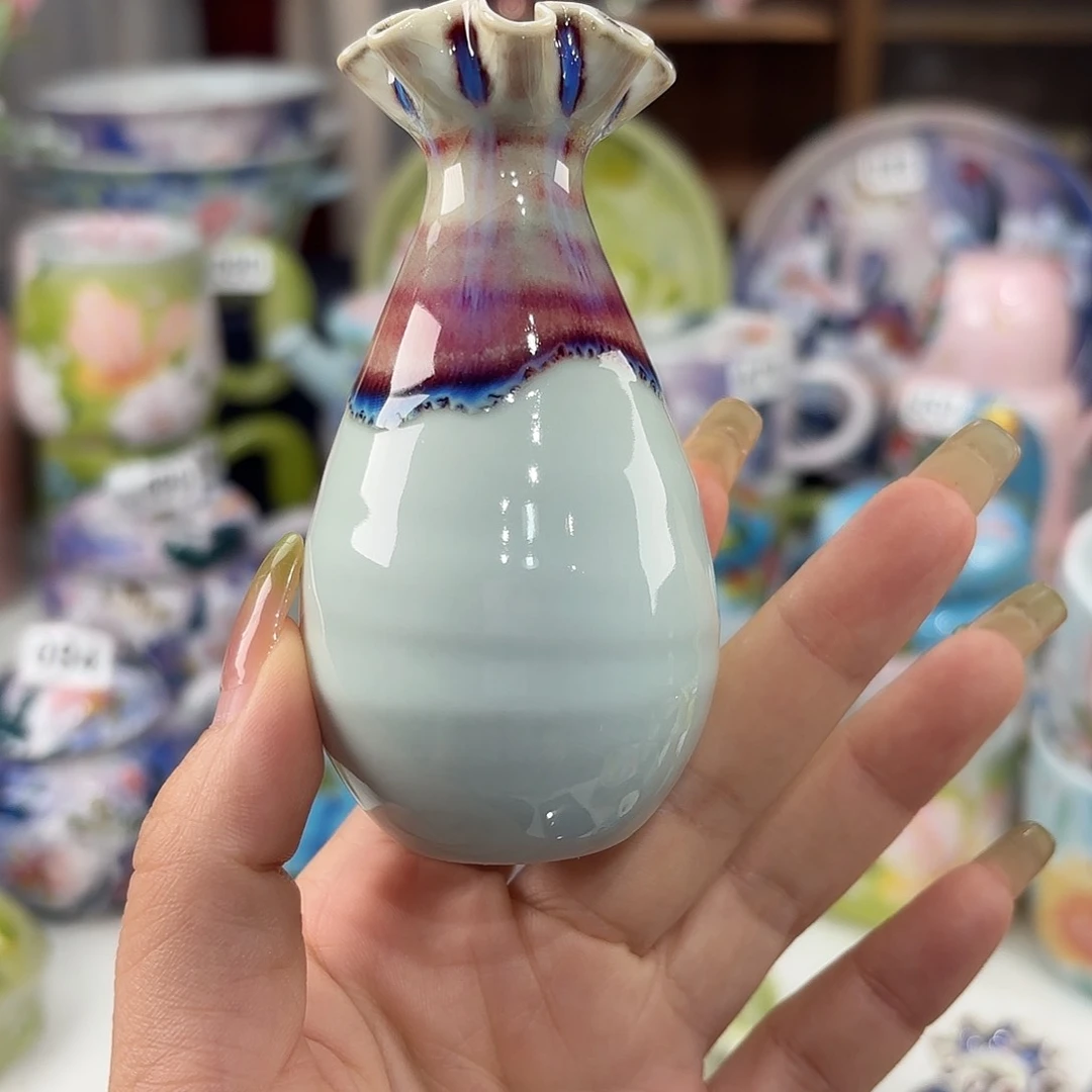 景德镇手绘高温釉下彩陶瓷茶具